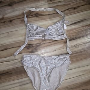 Newport News Glittering Silver Bikini